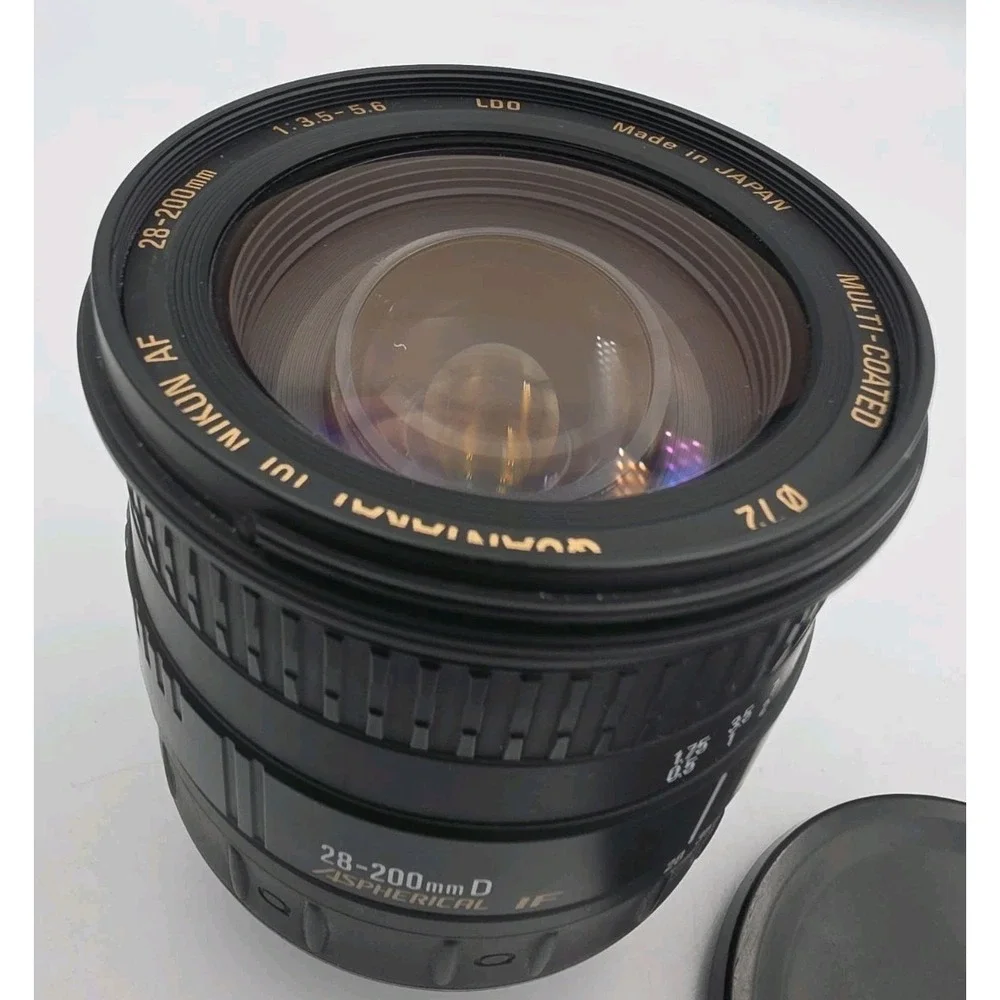 Quantaray 28-200mm 1:3.5-5.6 AF Zoom LDO Lens for Nikon AF Made In JAPAN W/Caps
